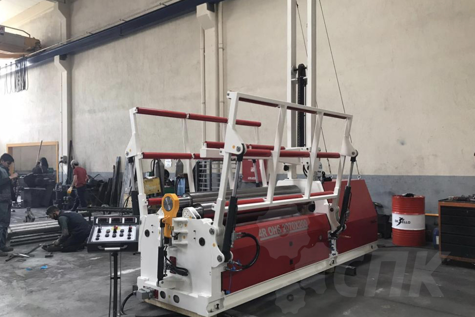 4-х валковые гидравлические вальцы Ostas 4R OHS 4100x380